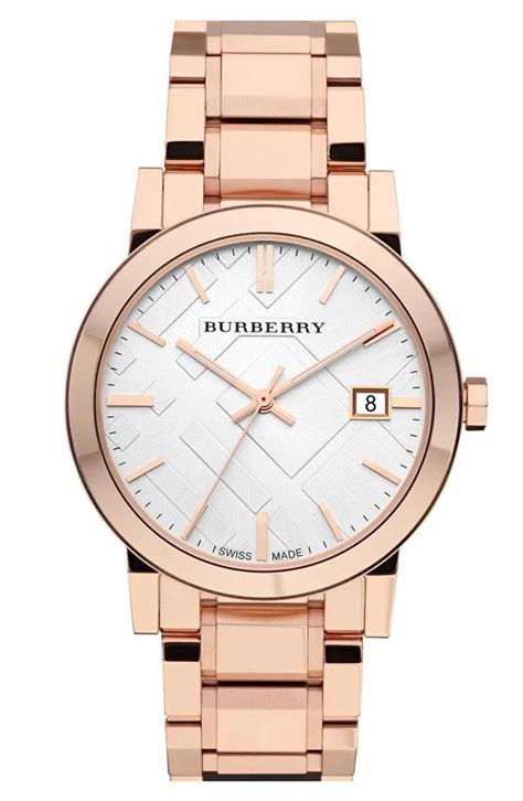 nordstrom burberry watch rose gold|rose gold burberry watch .